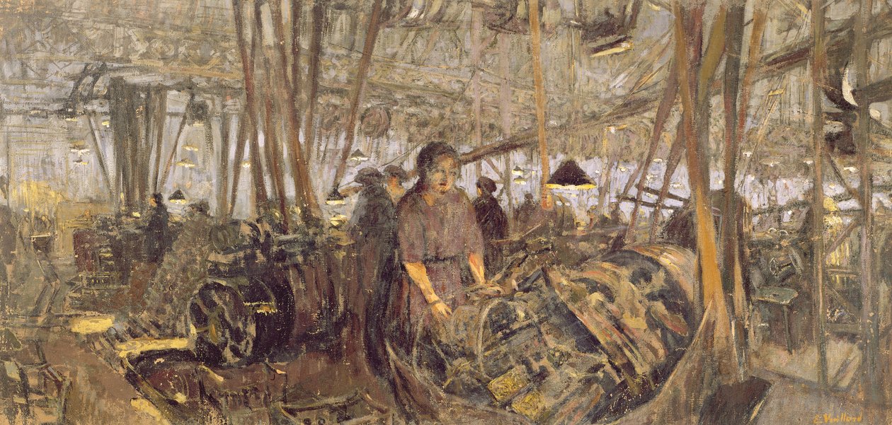 Interior of a Munitions Factory: The Forge by Edouard Vuillard