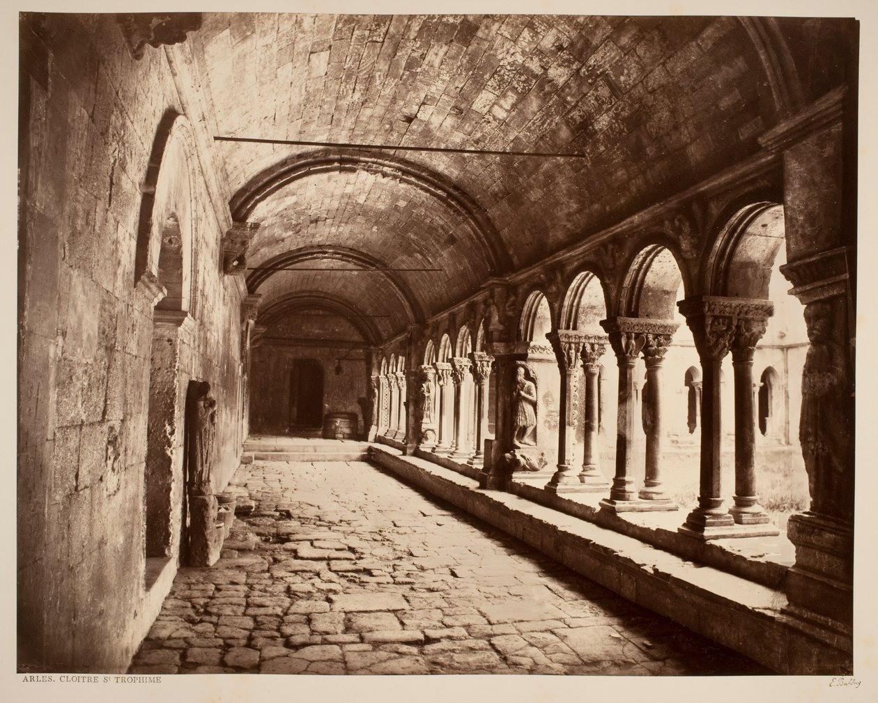 Arles. Cloitre St. Trophime (North Gallery) by Édouard Baldus