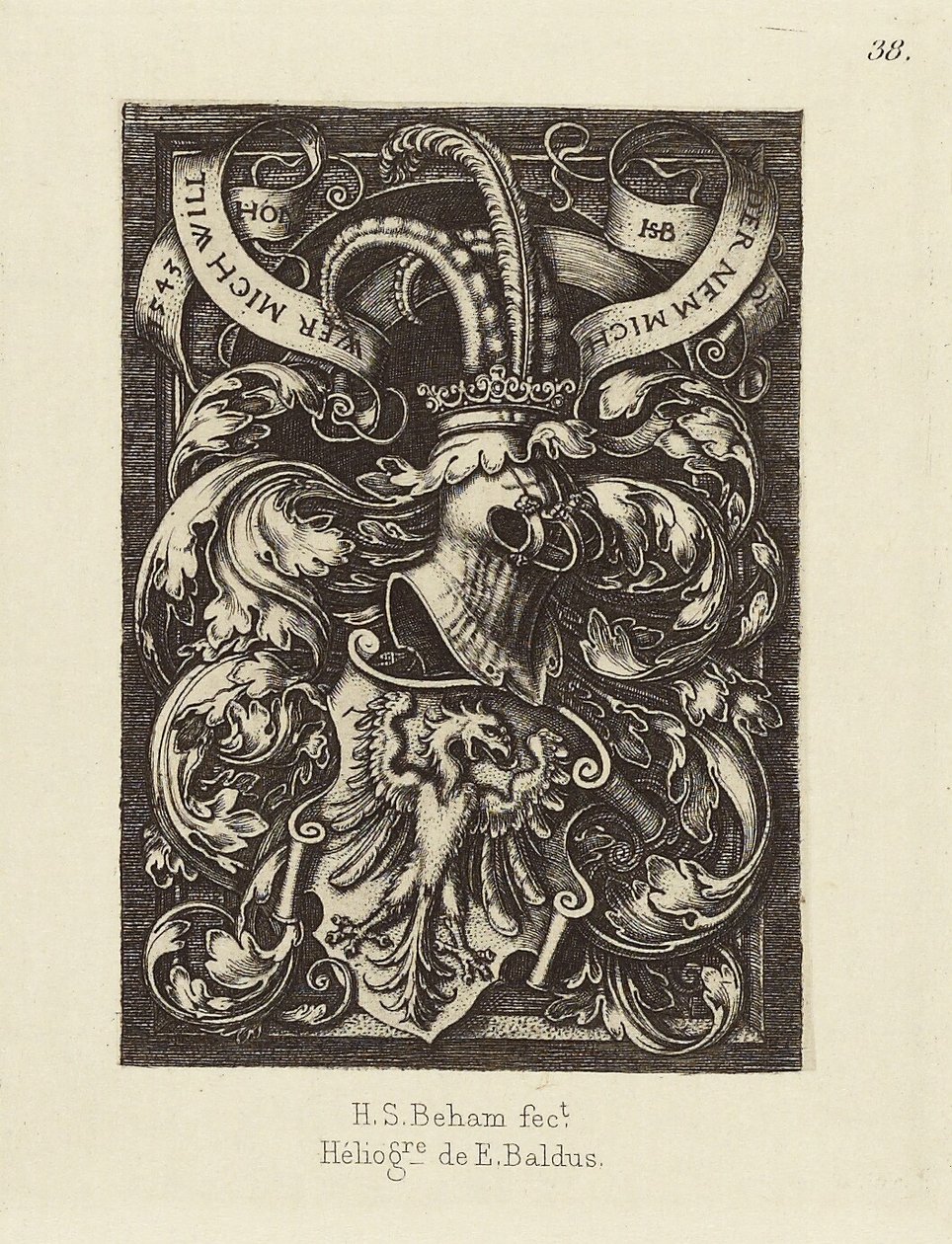 Design by Hans Sebald Beham by Édouard Baldus