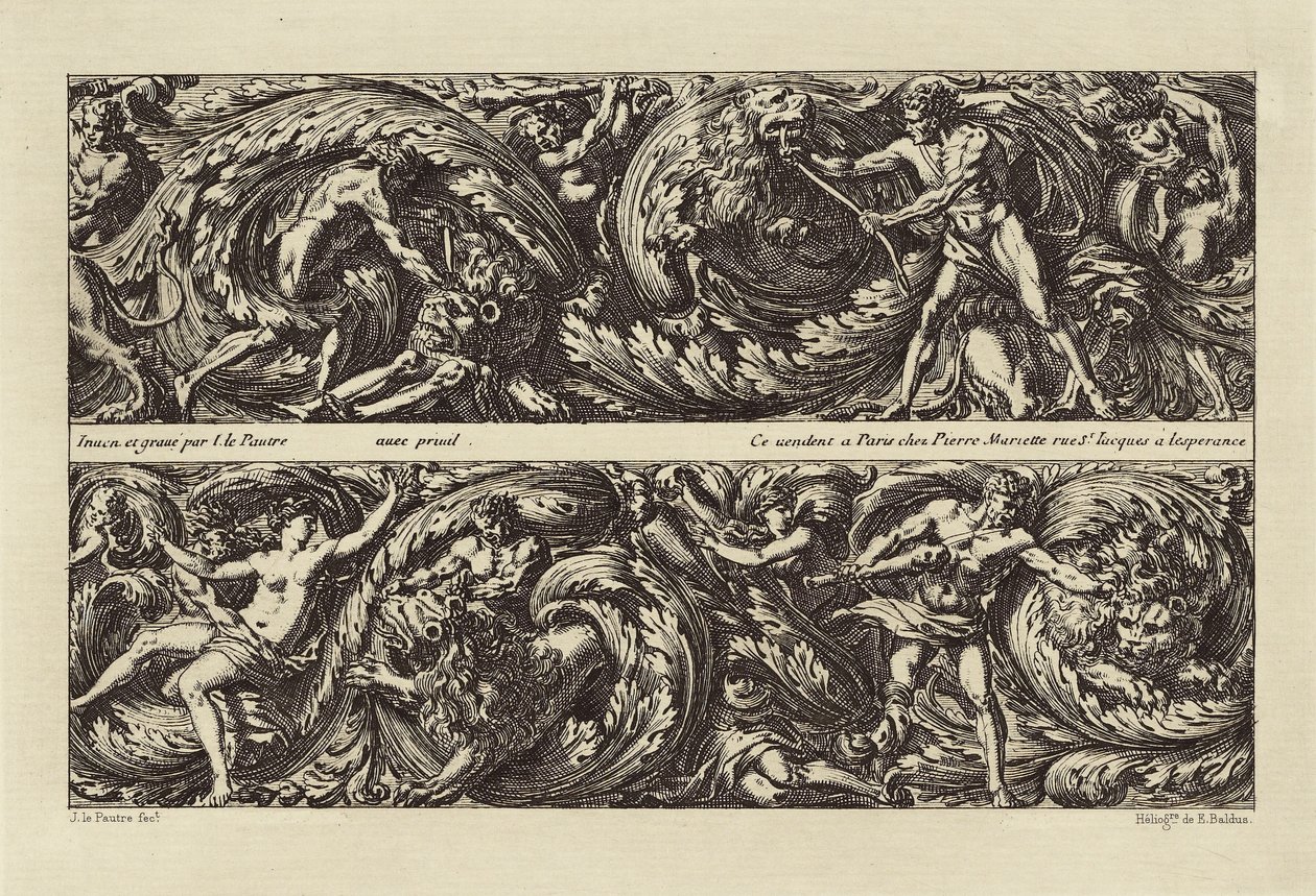 Design by Jean le Pautre by Édouard Baldus