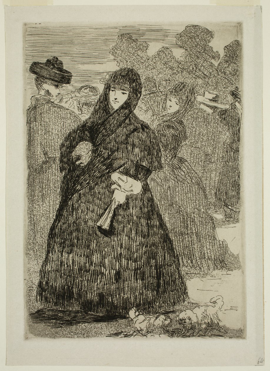 At the Prado by Edouard and Bracquemond Felix Joseph Auguste Manet