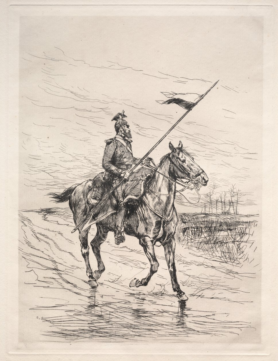 An Uhlan by Edouard Detaille