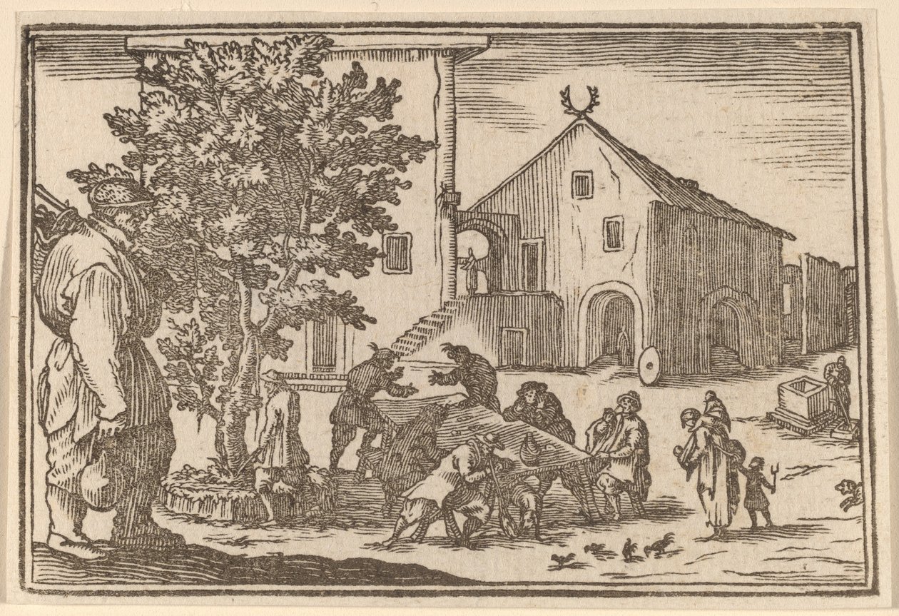 Tavern by Edouard Eckman after Jacques Callot