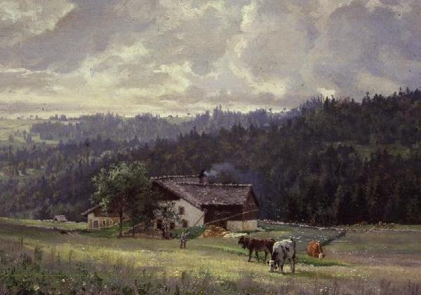 Chez Sandoz a la Joux Perret by Edouard Jeanmarie