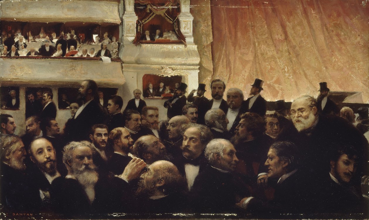 Intermission of a Premiere at the Comédie-Française by Edouard Joseph Dantan