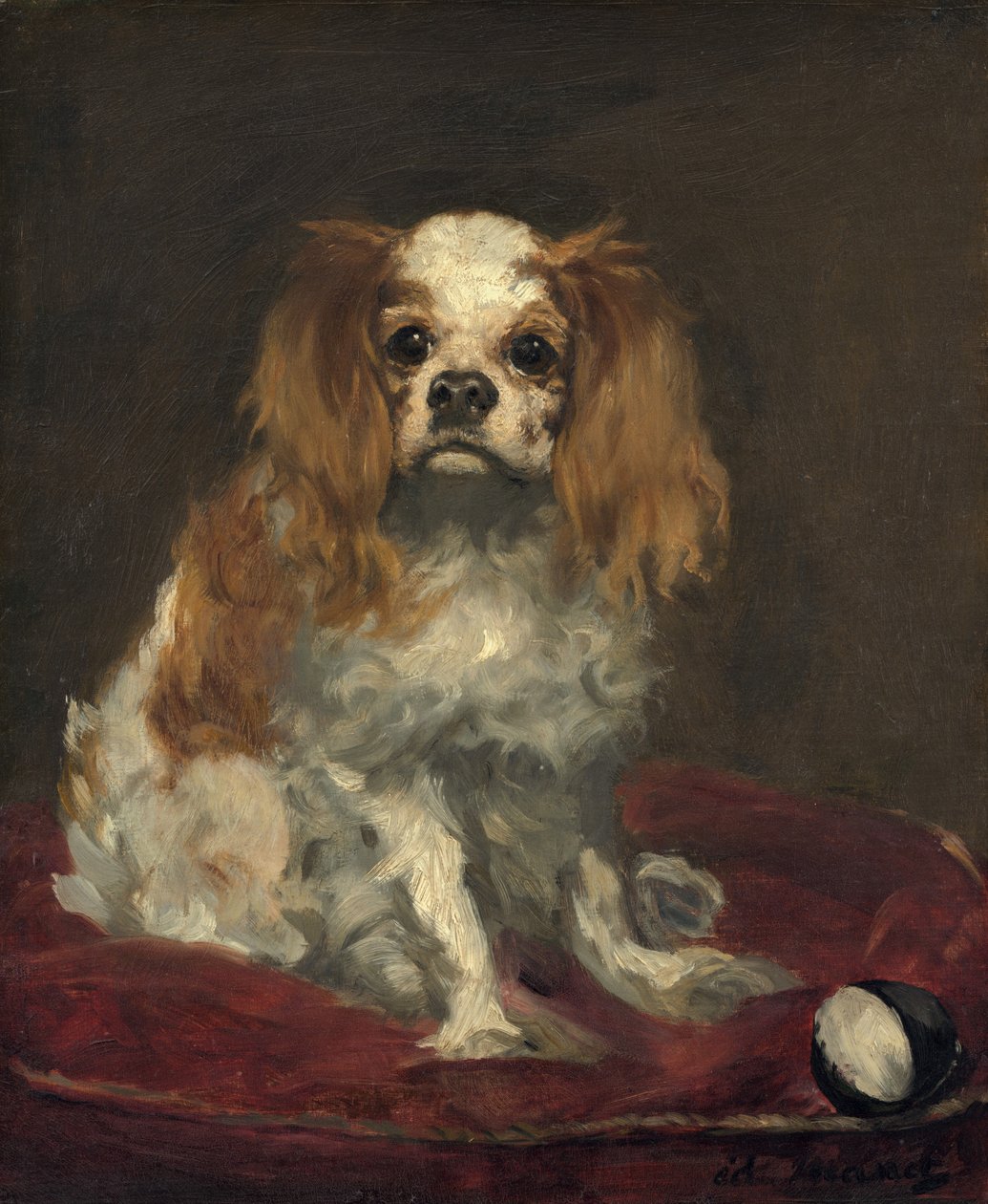 A King Charles Spaniel by Édouard Manet