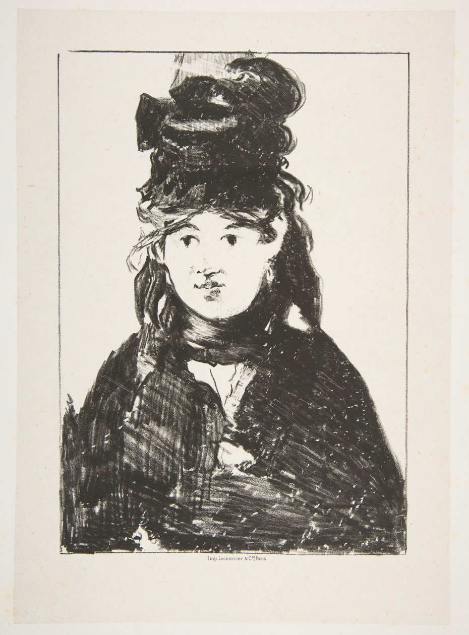 Berthe Morisot in Black, 1872-74 by Édouard Manet