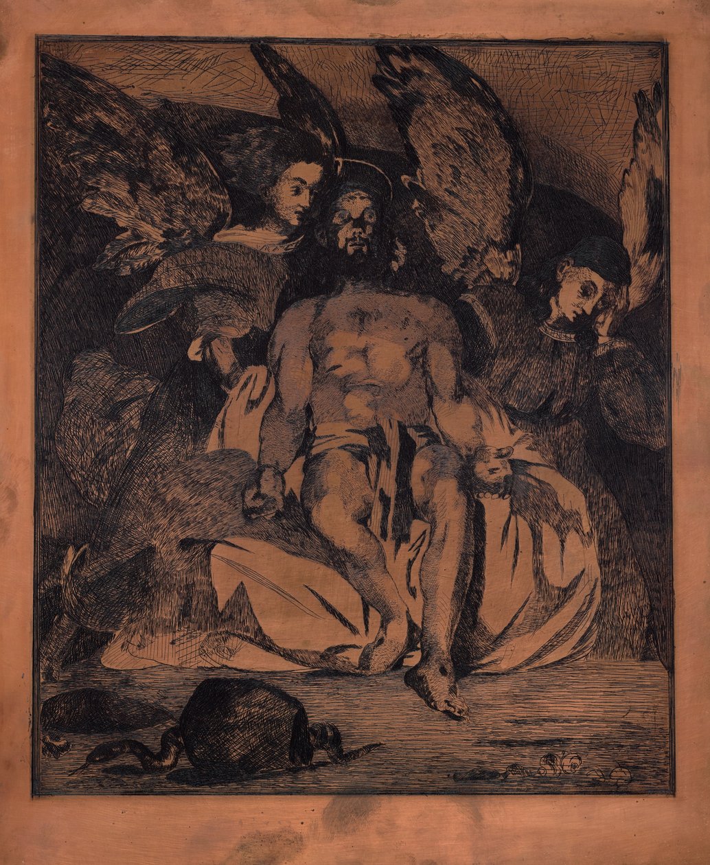 Dead Christ with Angels by Édouard Manet