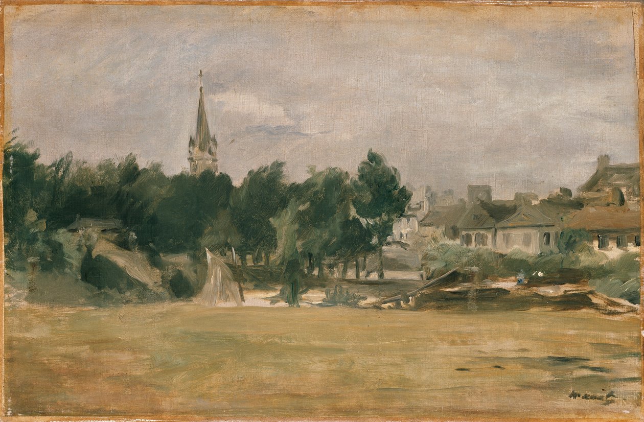 Landscape with a Village Church by Édouard Manet