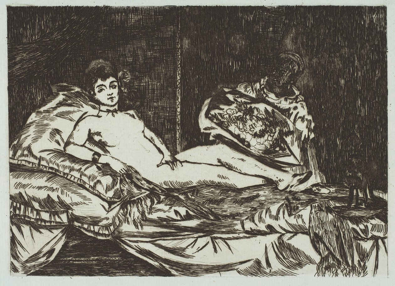 Olympia Large Plate by Édouard Manet