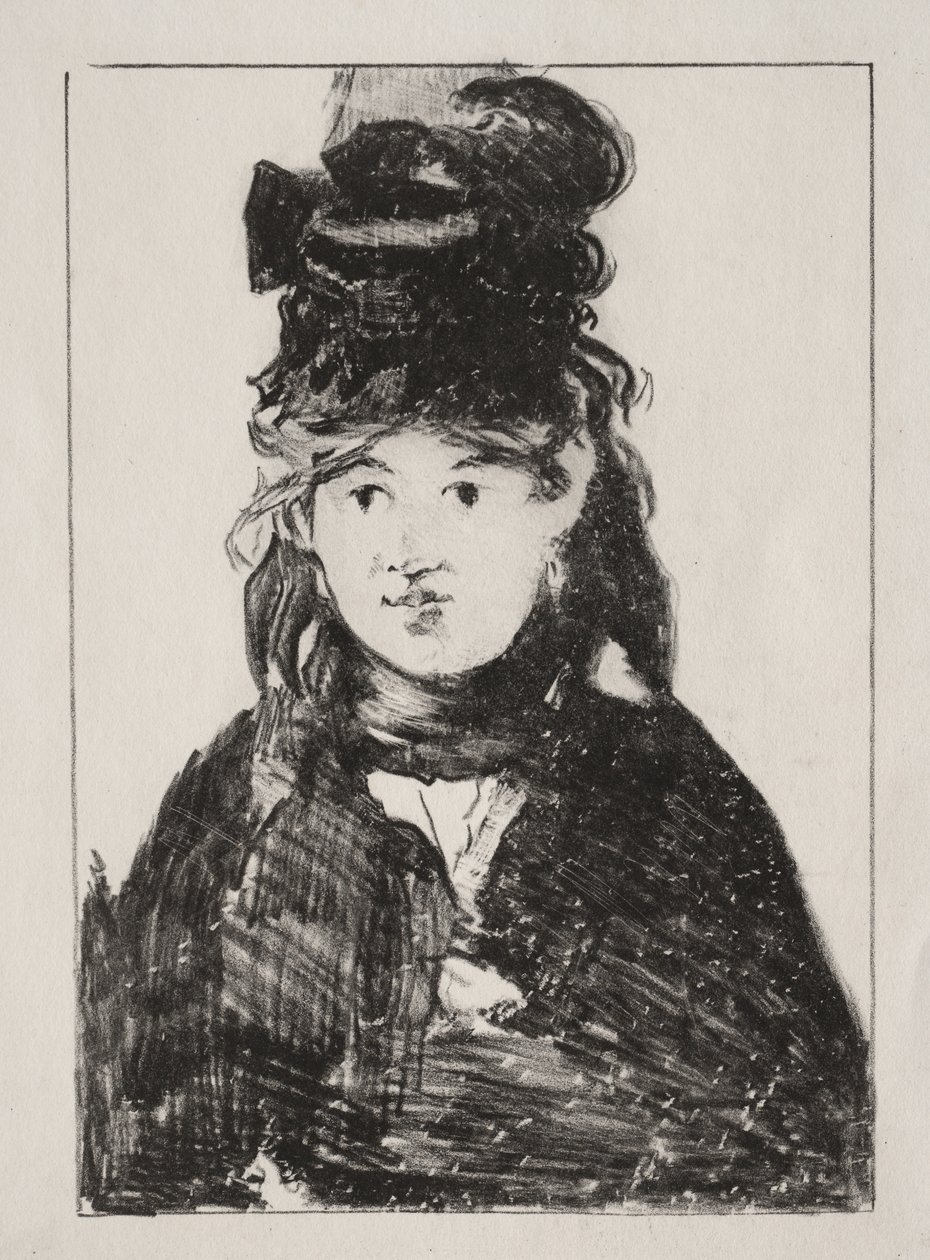 Portrait of Berthe Morisot by Édouard Manet