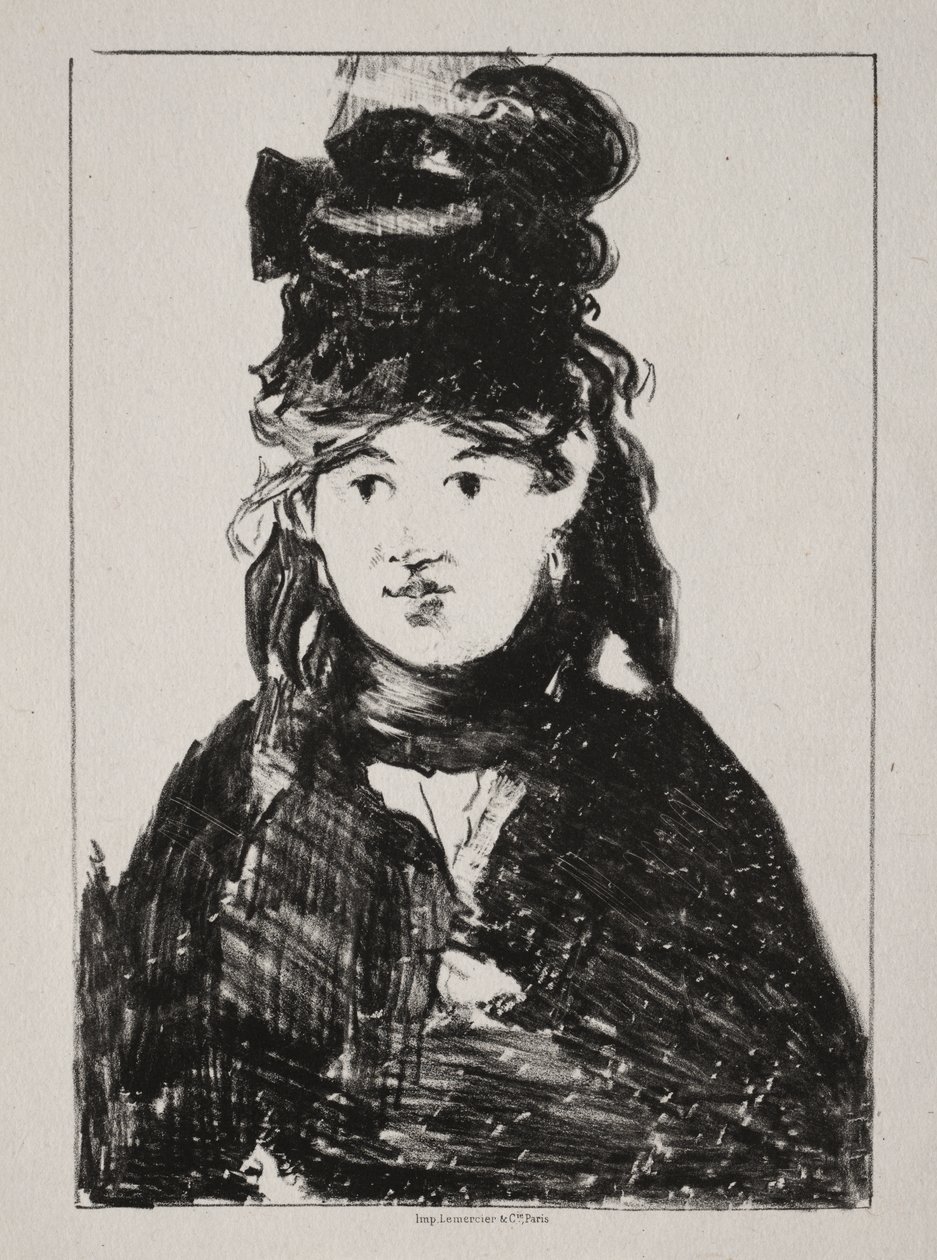 Portrait of Berthe Morisot by Édouard Manet