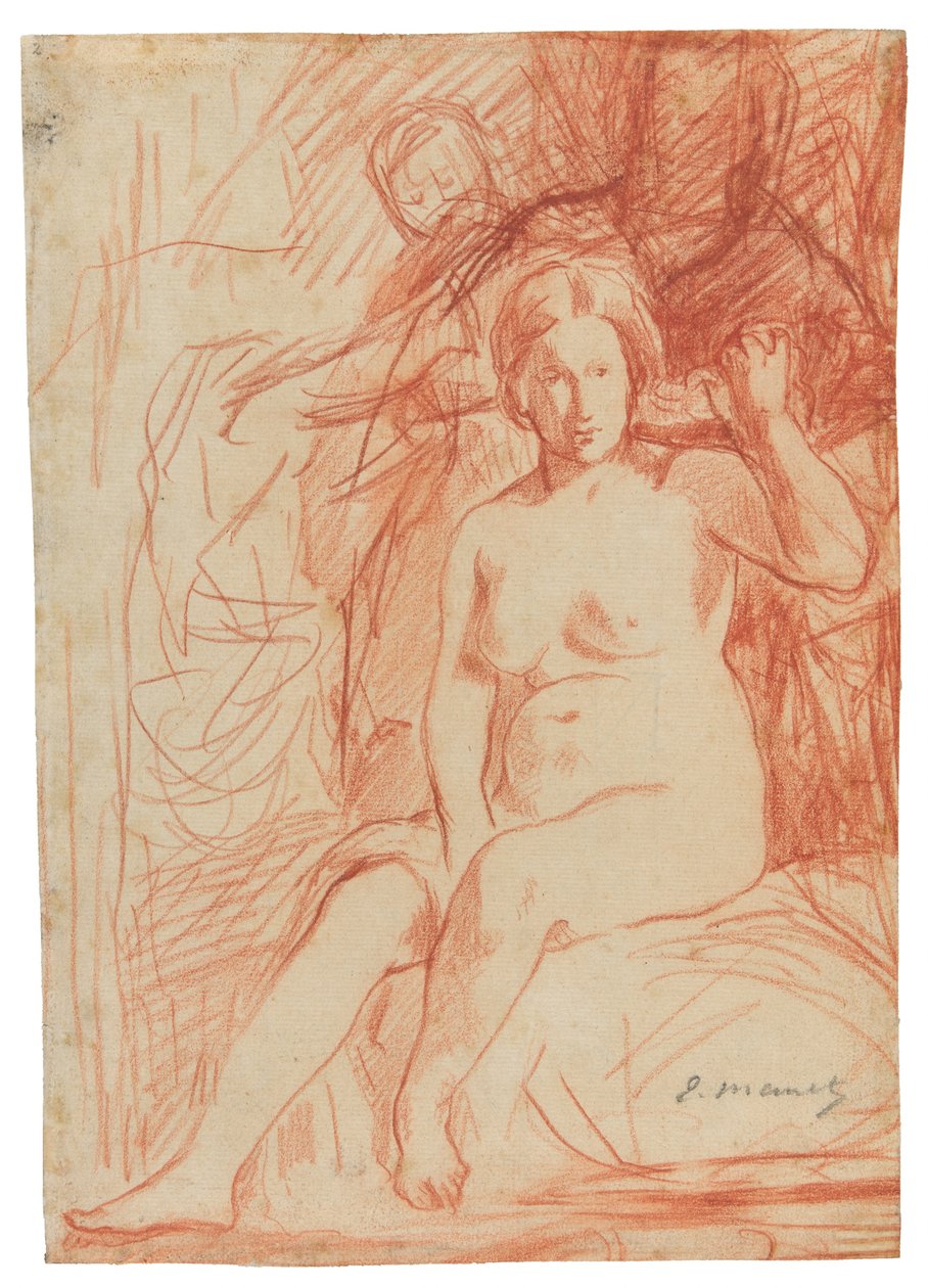 Seated Nude by Édouard Manet