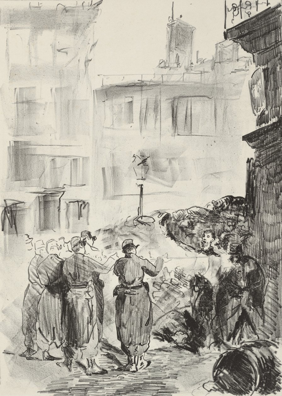 The Barricade by Édouard Manet