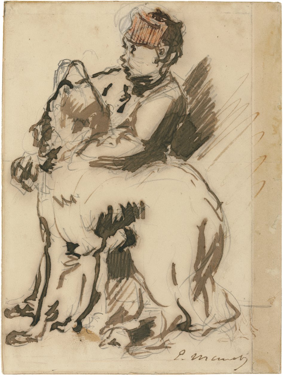 The Child and the Dog by Édouard Manet