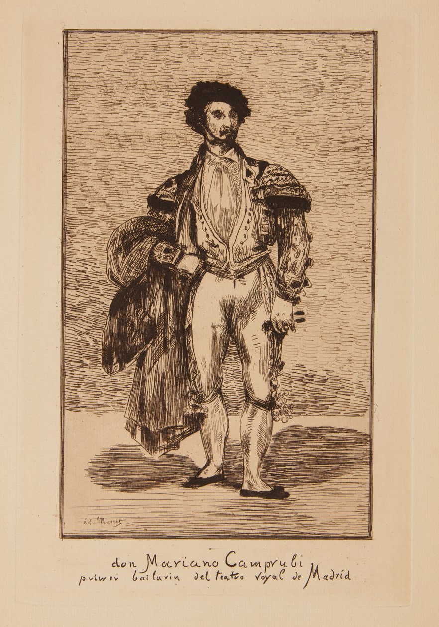 The Dancer (Mariano Caprubi) by Édouard Manet