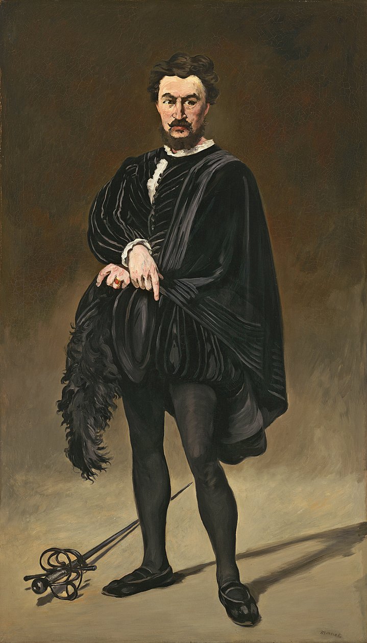 The Tragedian Actor (Rouviere as Hamlet) by Édouard Manet