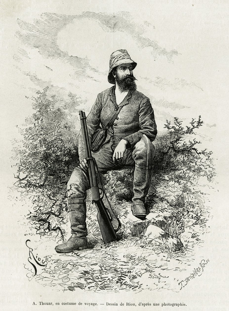 Portrait of Emile Arthur Thouar by Edouard Riou