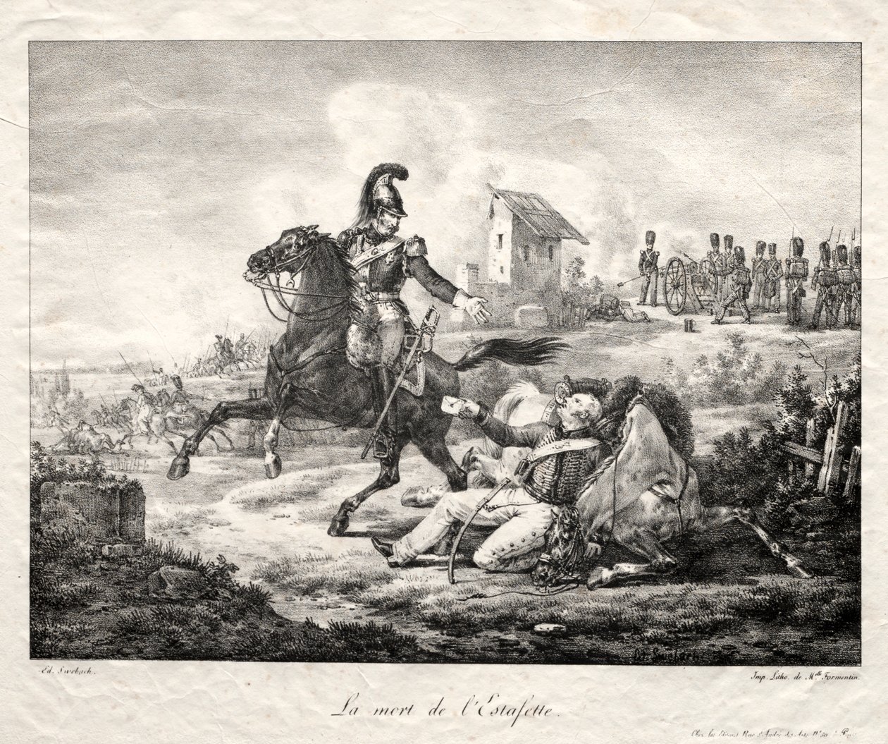 The Death of the Courier by Edouard Swebach