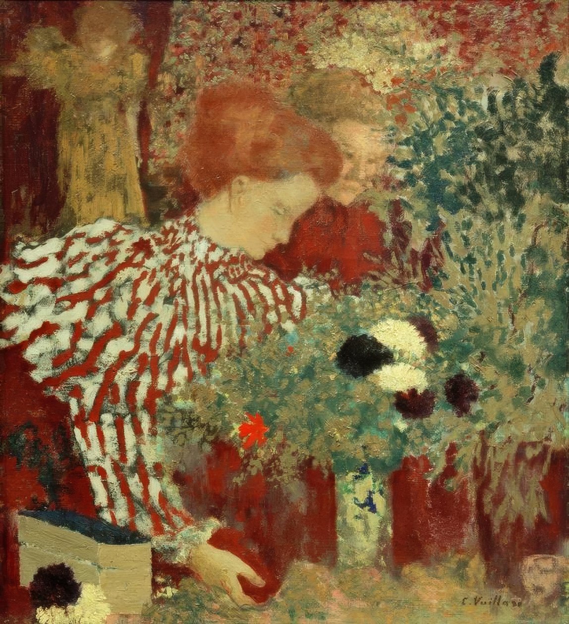 Woman in Striped Dress by Edouard Vuillard