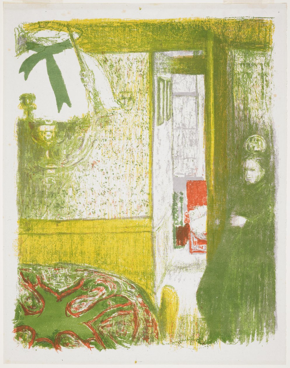 Interior with Hanging Lamp by Edouard Vuillard