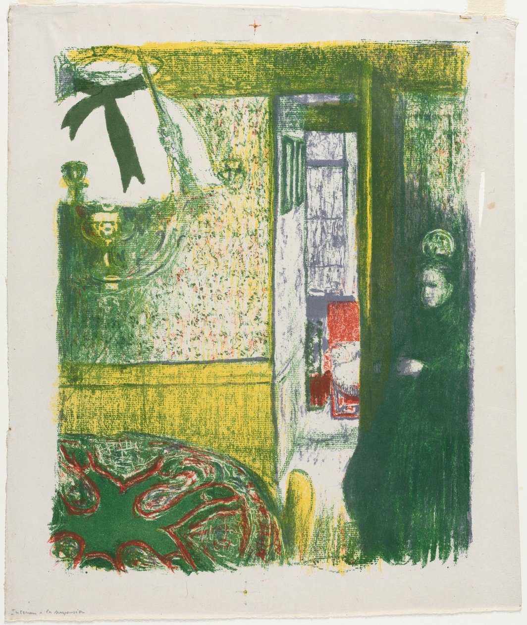 Interior with a Hanging Lamp by Edouard Vuillard