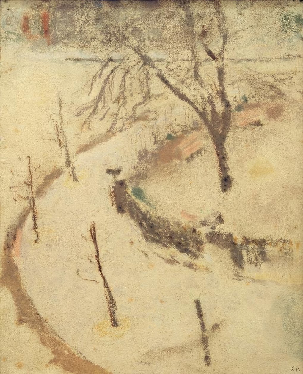 Winter on Berlioz Square by Edouard Vuillard