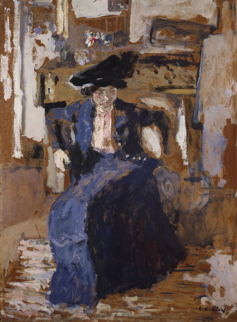 Woman in Blue by Edouard Vuillard