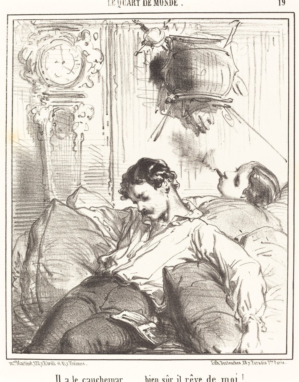 He Has a Nightmare... by Edouard de Beaumont