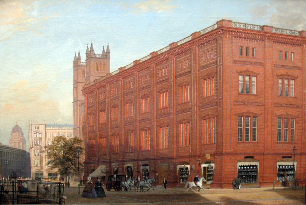 The Building Academy in Berlin by Eduard Gaertner