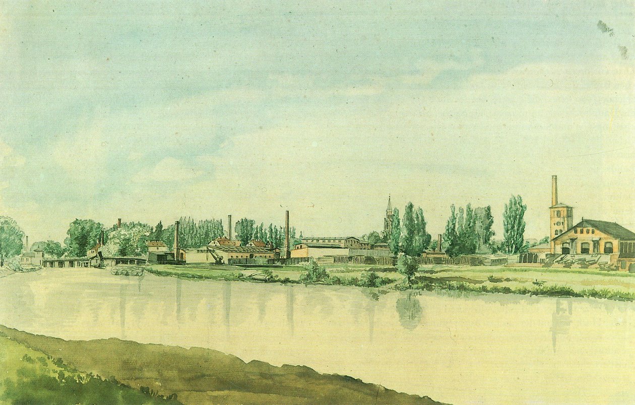 The Borsig Works in Moabit by Eduard Gaertner