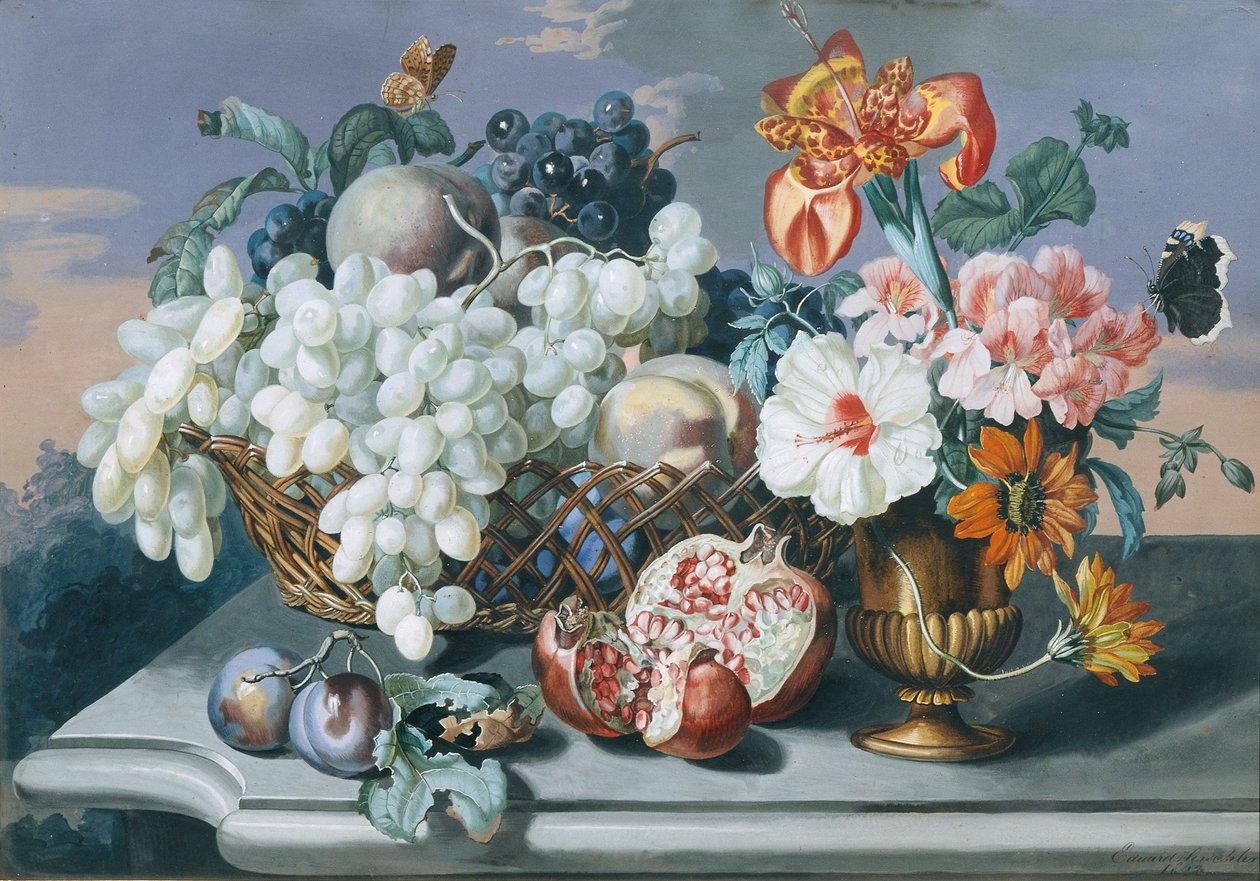 Flowers and Fruits by Eduard Hirschler