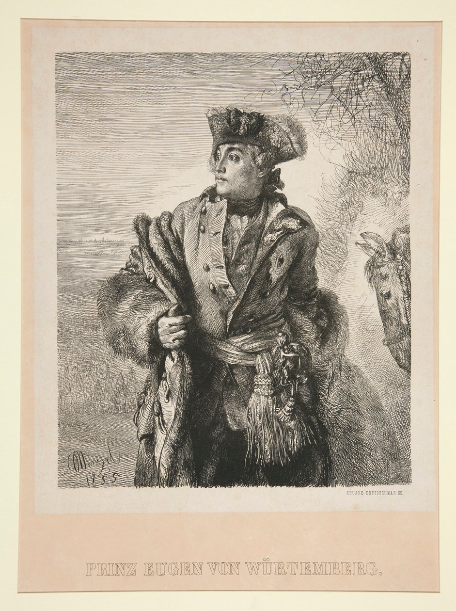 Portrait of Prince Eugene of Württemberg by Eduard Kretzschmar