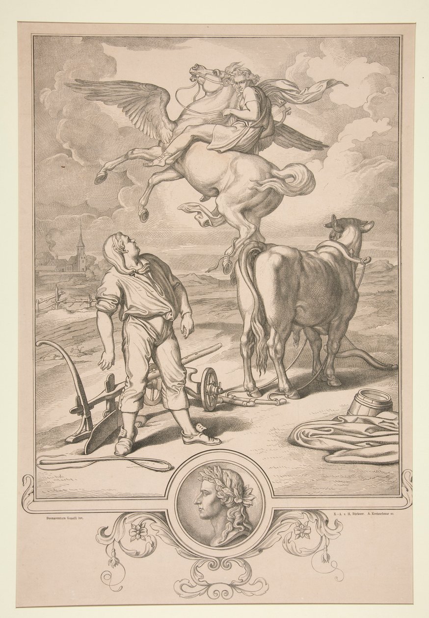 Untitled (Mythological scene) by Eduard Kretzschmar