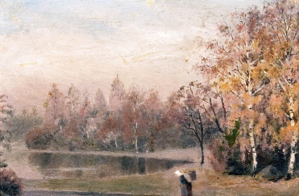 Autumn in the Forest by Edvard Munch
