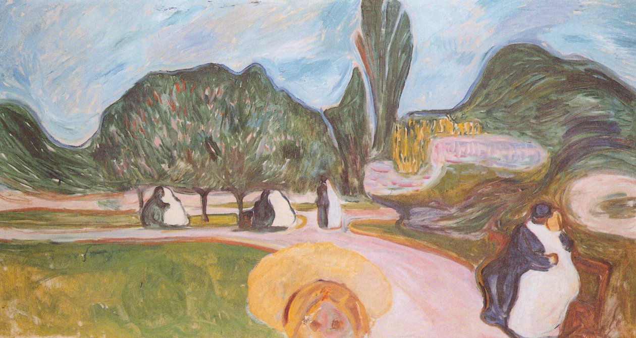 Lovers in the Park by Edvard Munch