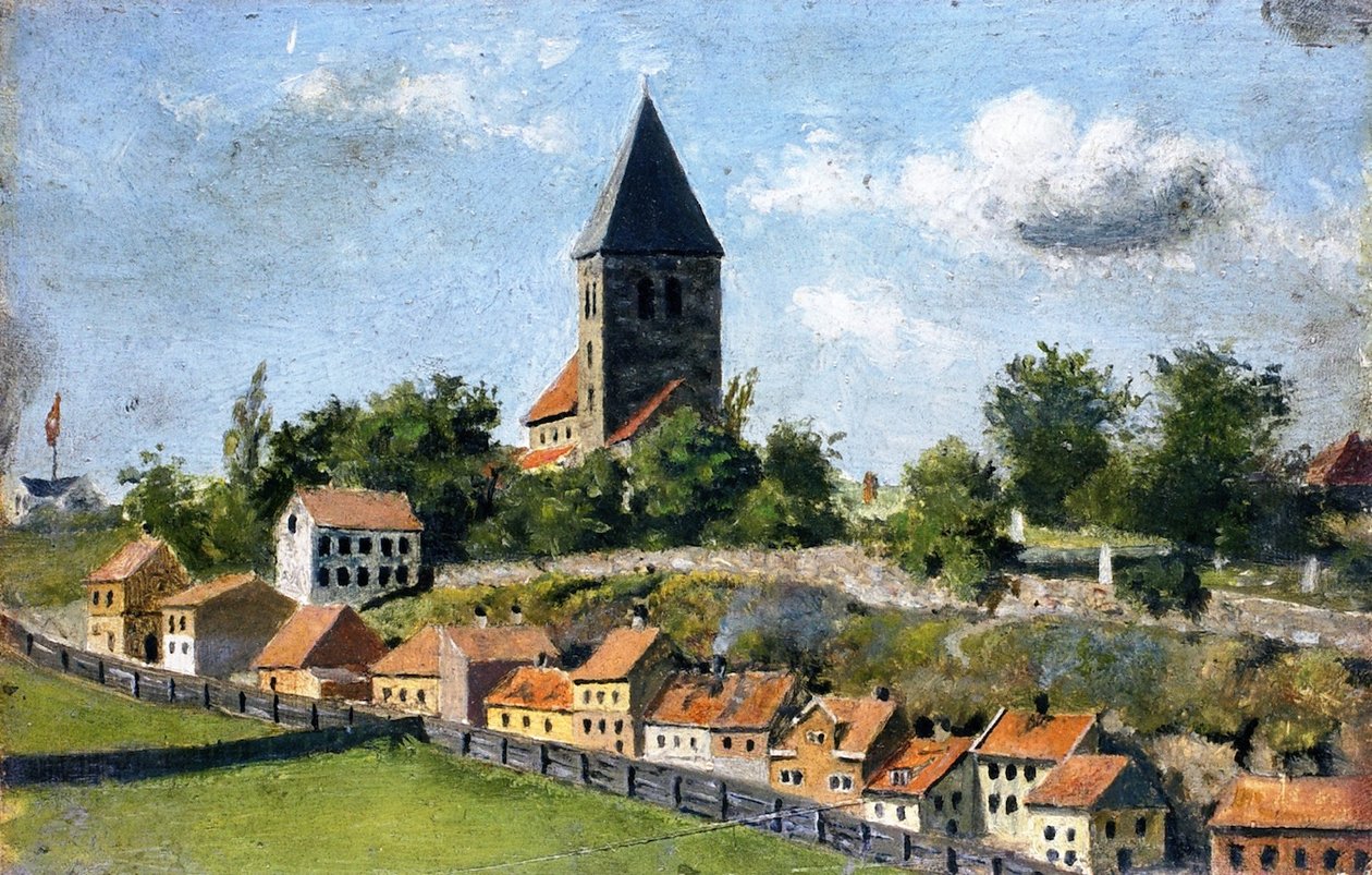 Telthusbakken with Gamle Aker Church by Edvard Munch