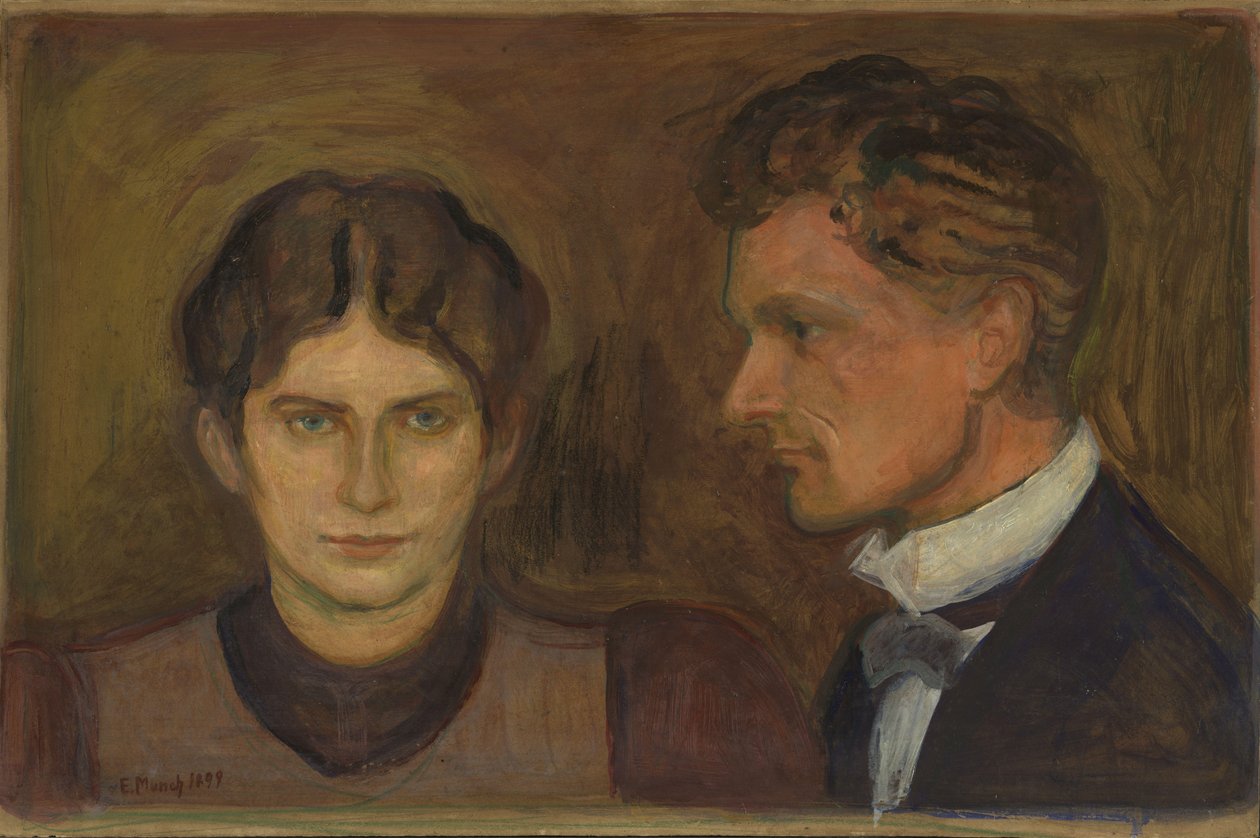 Aase and Harald Norregaard by Edvard Munch