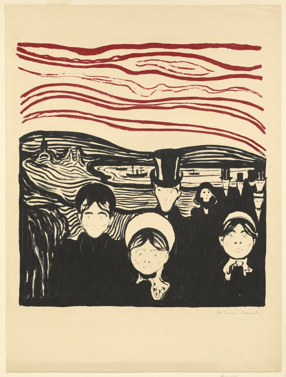 Anxiety by Edvard Munch