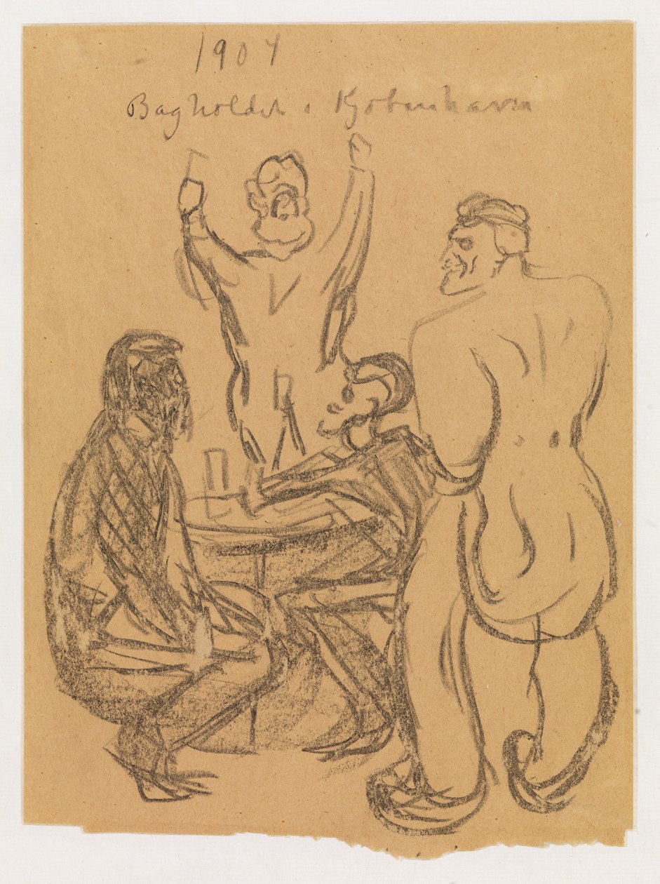 The Ambush in Copenhagen by Edvard Munch