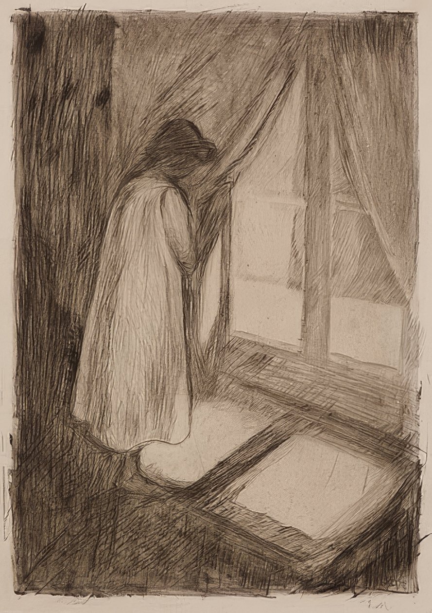 The Girl at the Window by Edvard Munch