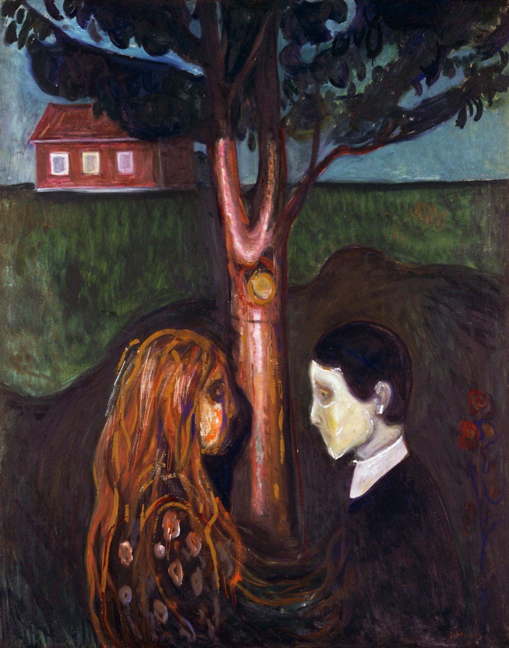 Eyes in eyes by Edvard Munch