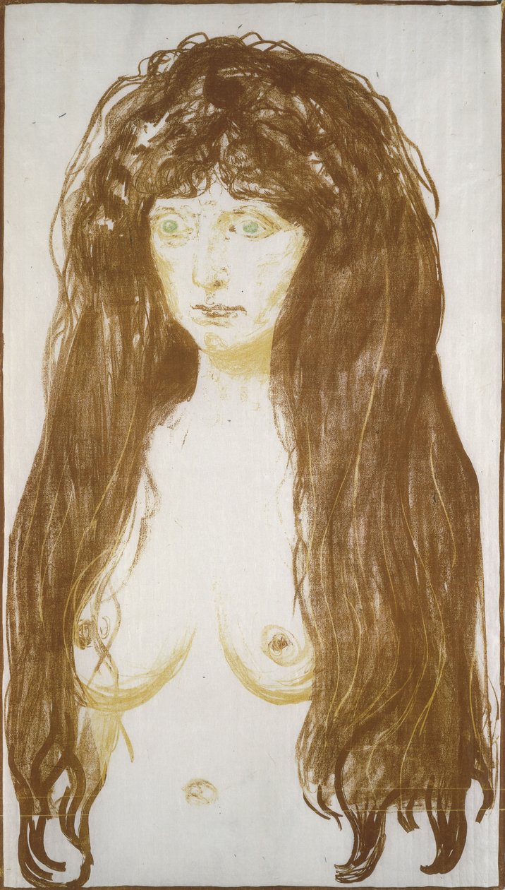 Female Nude, Sin by Edvard Munch