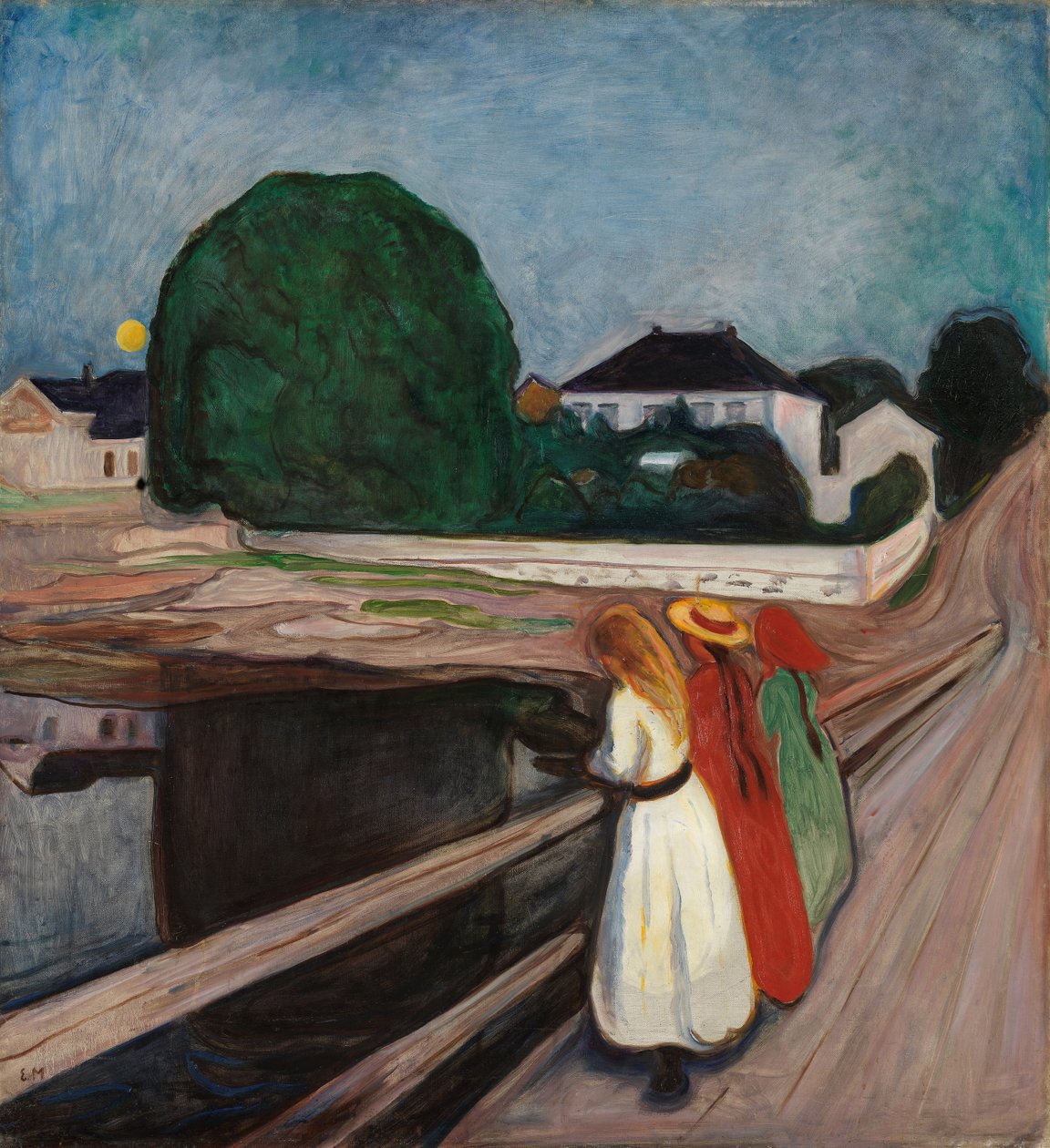 Girls on the Pier by Edvard Munch