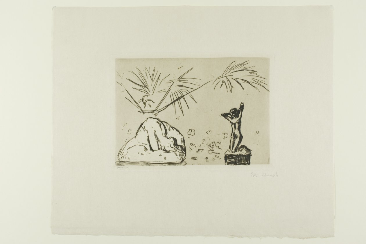 Interior with Sculptures by Edvard Munch