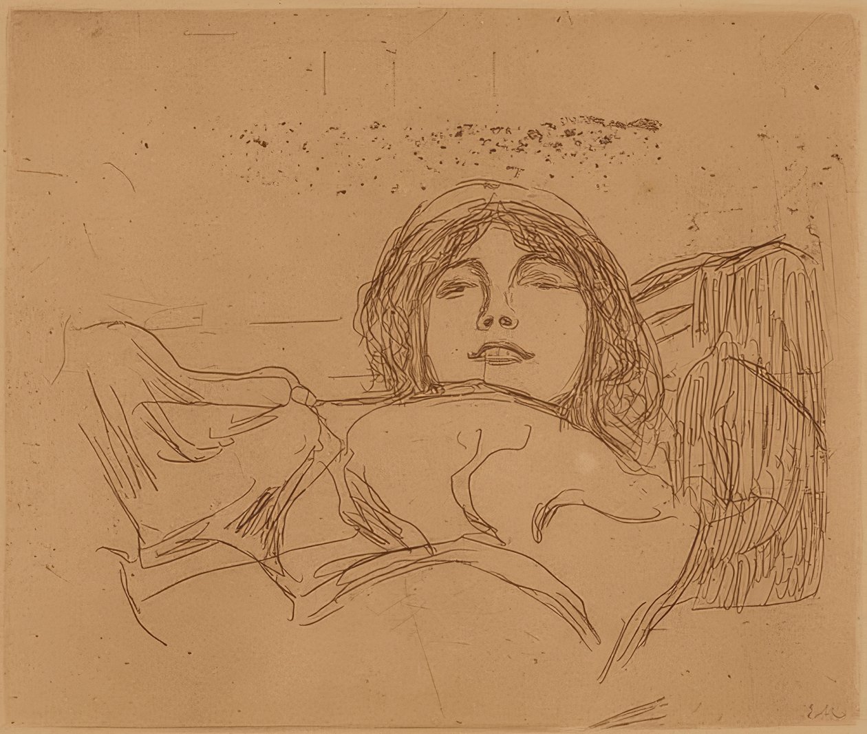 Young Woman by Edvard Munch