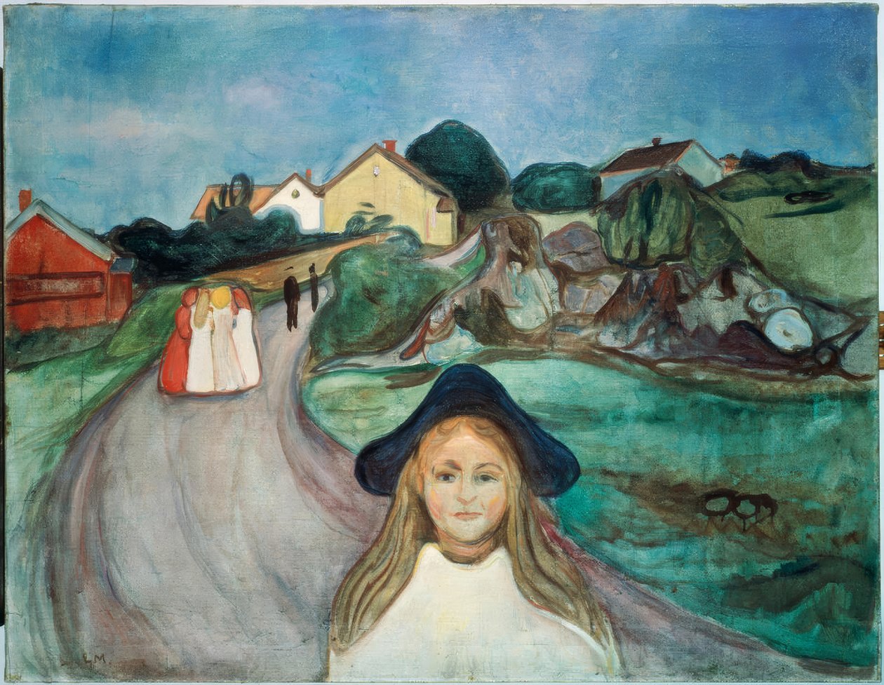Street in Asgardstrand by Edvard Munch