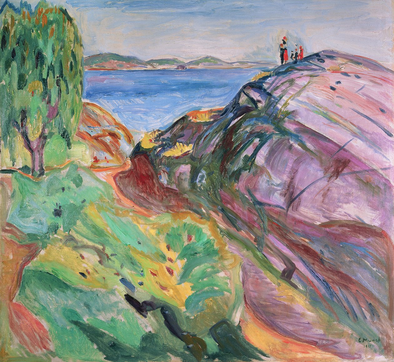 Summer by the Sea, Krager by Edvard Munch