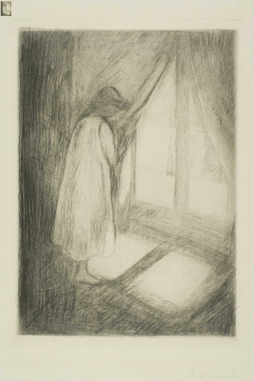 The Girl at the Window by Edvard Munch