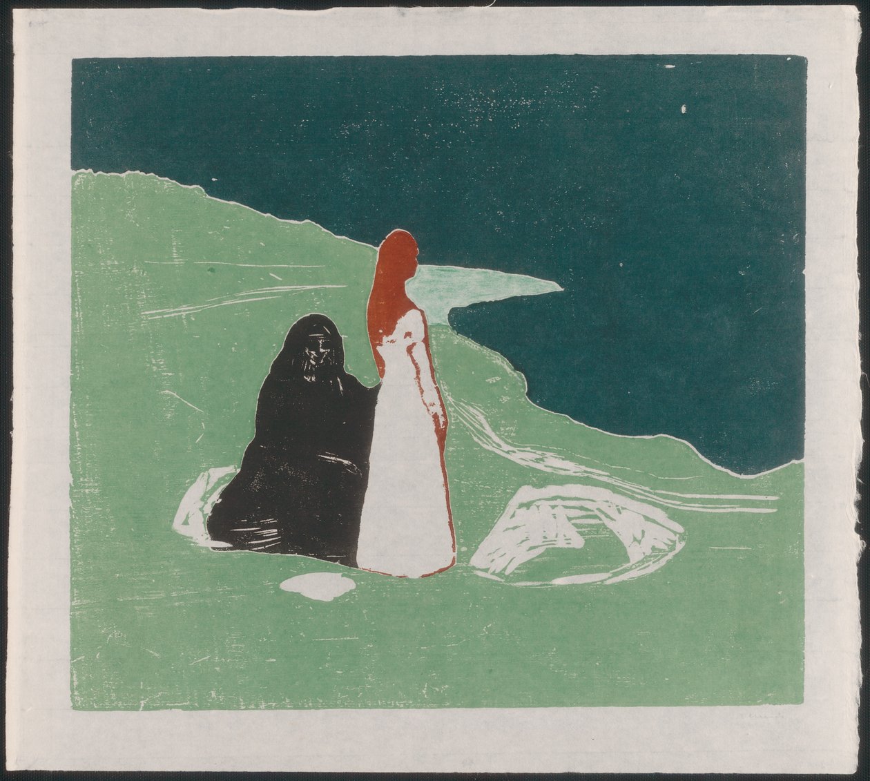 Two Women on the Shore by Edvard Munch